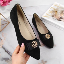 Ballerine in pelle con punta Filippo W PAW335A nere nero 1