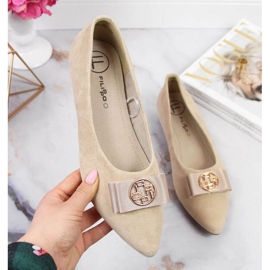 Ballerine in pelle con punta Filippo W PAW335B beige 1