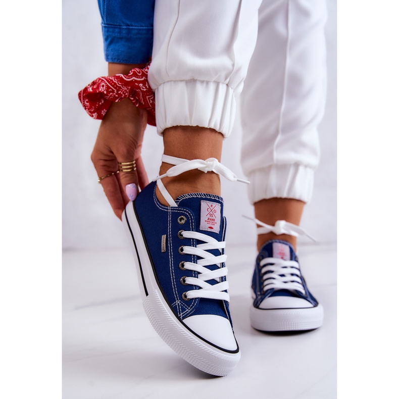 Sneakers Classiche da Donna Cross Jeans JJ2R4012C Blu Navy 2