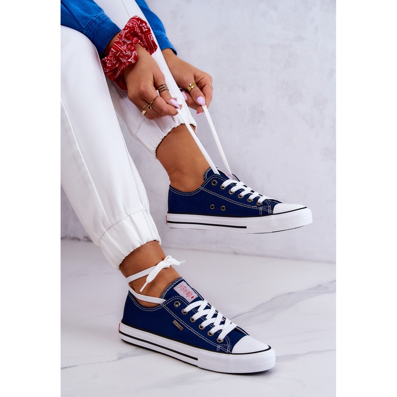 Sneakers Classiche da Donna Cross Jeans JJ2R4012C Blu Navy 1