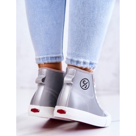 Sneakers Alte Da Donna Cross Jeans JJ2R4057C Grigio 1