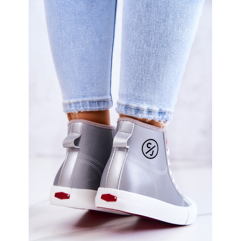 Sneakers Alte Da Donna Cross Jeans JJ2R4057C Grigio 1