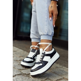 FG2 Scarpe sportive da donna bianche e nere New Haven bianco nero 1