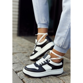 FG2 Scarpe sportive da donna bianche e nere New Haven bianca nero 2