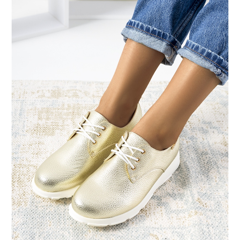 Scarpe da donna Zipfs oro d'oro 1