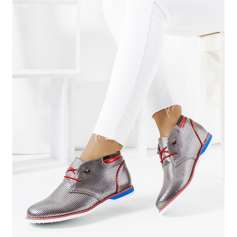 Scarpe da donna Luella traforate argento 1