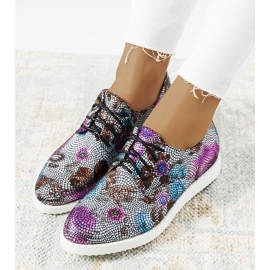 Scarpe metalliche colorate da donna multicolore 1