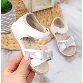 BM Sandali con velcro S. Barski Jr OLI151A bianco 1