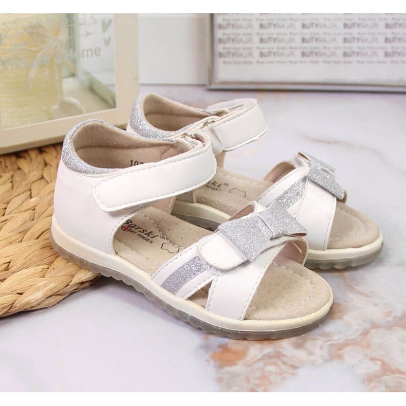 BM Sandali con velcro S. Barski Jr OLI151A bianco bianca 2