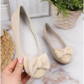 Ballerine laccate S. Barski Jr. OLI153B beige 1