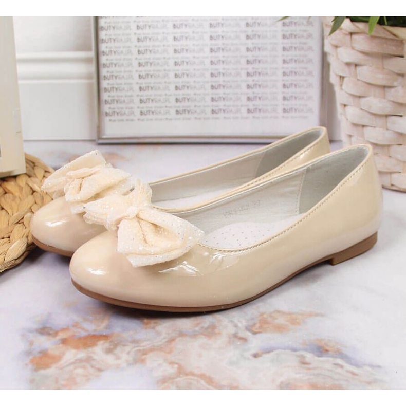 Ballerine laccate S. Barski Jr. OLI153B beige 2