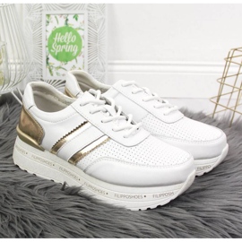 Sneakers in pelle sulla piattaforma Filippo W PAW328A bianco 2