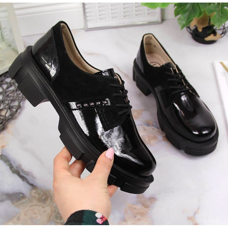 Scarpa in pelle Filippo W PAW338 nera nero 1