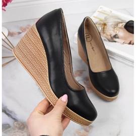 Décolleté in pelle sulla zeppa Filippo W PAW339A nero 1
