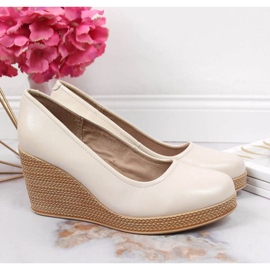 Décolleté con zeppa Filippo W PAW339C beige 2
