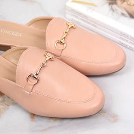 Ciabatte chiuse con ornamento Vinceza W JAN103B rosa 2