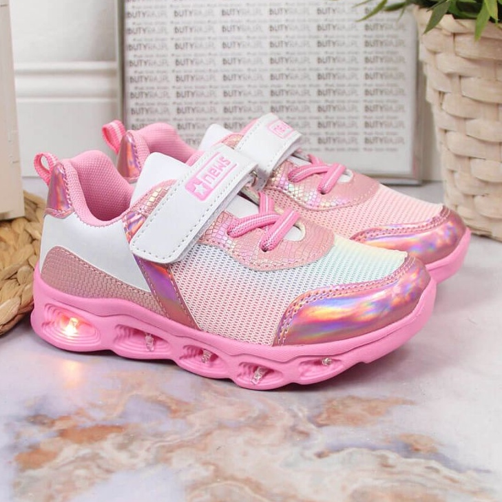 Scarpe suola lucida Novità Jr EVE347 rosa 2