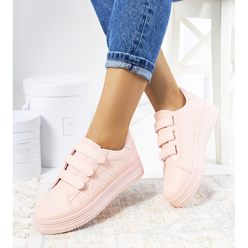 Sneakers rosa sulla piattaforma Nizza 1