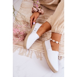 Big Star Espadrillas da donna alla moda Croce Jeans JJ2R4001C bianco 2