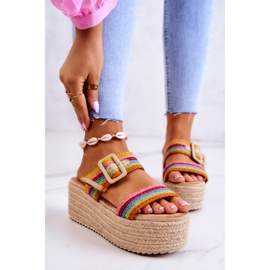 FJ1 Ciabatte Da Donna Sulla Piattaforma Multicolor Lazare multicolore 1