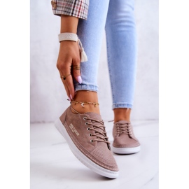 PE1 Sneakers da donna in camoscio Marrone Cloesa 1