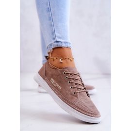 PE1 Sneakers da donna in camoscio Marrone Cloesa 2