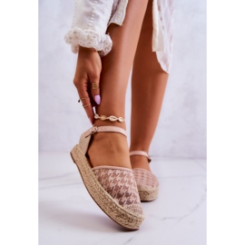 Espadrillas Da Donna Con Fibbia Nude Charlene beige 1