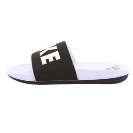 Ciabatte Nike Offcourt W BQ4632 007 bianco nero viola 2