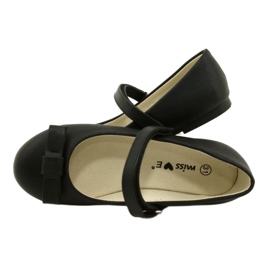 EVE Ballerine nere con fiocco in velcro MISSE nero 4