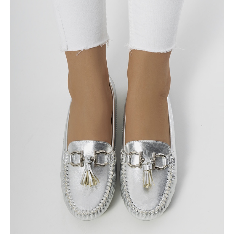 Mocassini da donna Taylor argento d'argento 1