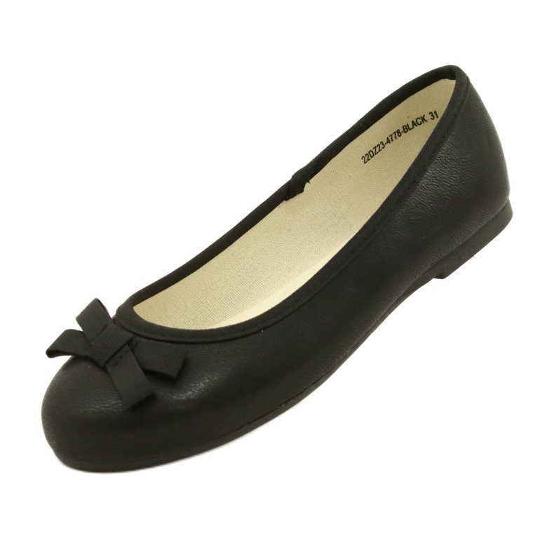 Ballerine nere con fiocco nero 3