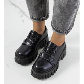Scarpe nere su suola da trattore di Sallie nero 1