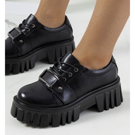 Scarpe nere su suola da trattore di Sallie nero 2