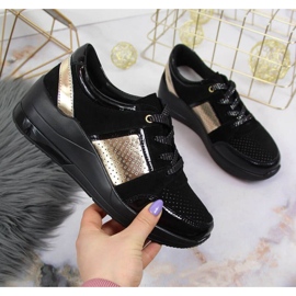 Sneakers con zeppa S. Barski W OLI162A nero 1