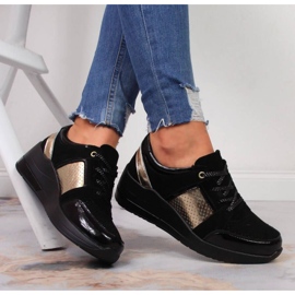 Sneakers con zeppa S. Barski W OLI162A nero 2