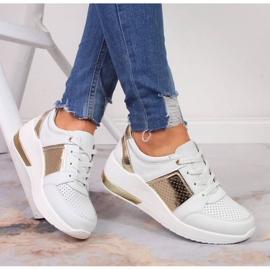 Sneakers con zeppa S. Barski W OLI162B bianco 2