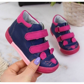 Stivali con velcro Kornecki Jr 6776 blu navy 1