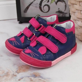 Stivali con velcro Kornecki Jr 6776 blu navy 2