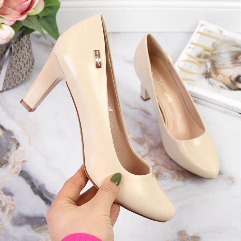 Décolleté sul palo Sergio Leone W SK39F nude beige 1