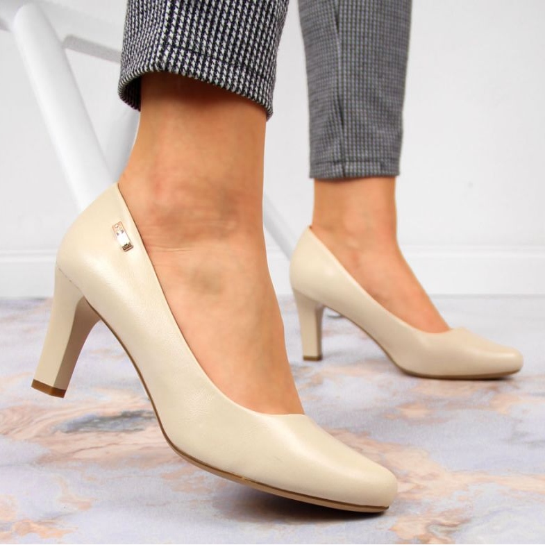 Décolleté sul palo Sergio Leone W SK39F nude beige 2