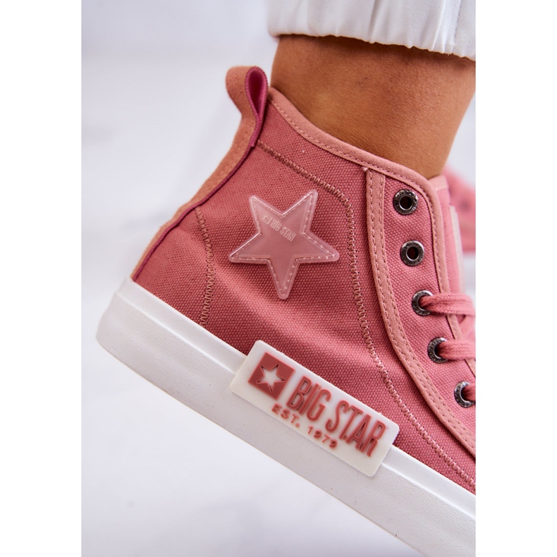 Sneakers alte classiche Big Star JJ274382 Rosa 1