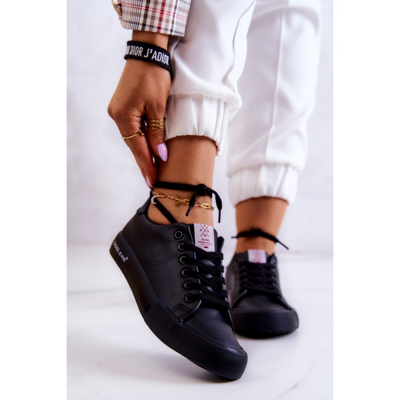 Sneakers Basse da Donna Cross Jeans JJ2R4054C Nere nero 1