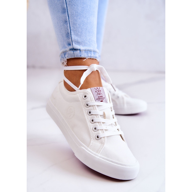 Sneakers da donna Cross Jeans JJ2R4050C Bianche bianco 2