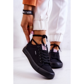 Sneakers Donna Tie Cross Jeans JJ2R4039C Nero 1