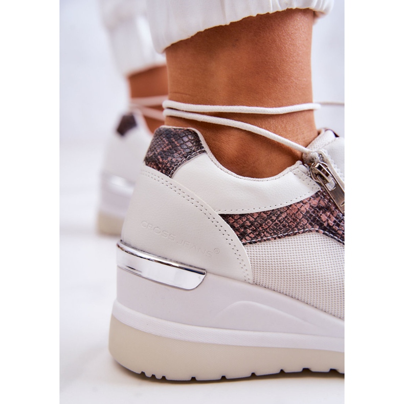 Sneakers Donna Su Wedge Cross Jeans JJ2R4028C Bianco 2