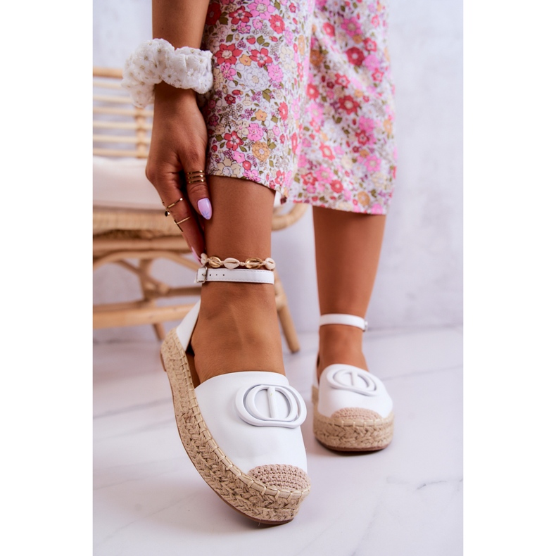 FE1 Espadrillas Con Decorazione Nells Bianca 2