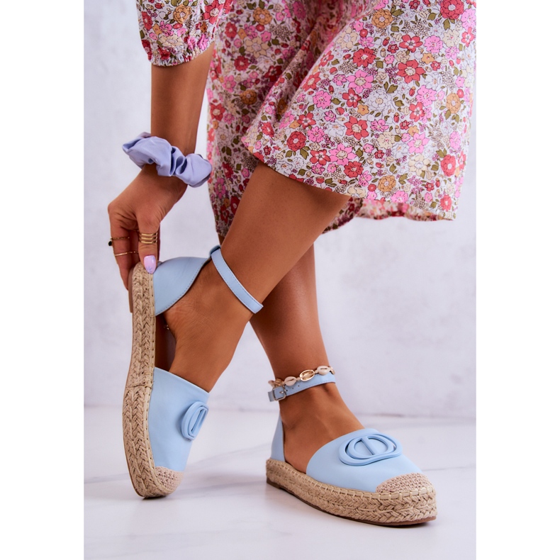 FE1 Espadrillas Con Ornamento Nells Blu 2