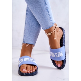 Pantofole da donna Big Star JJ274A526 Blu 1