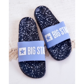 Pantofole da donna Big Star JJ274A526 Blu 2
