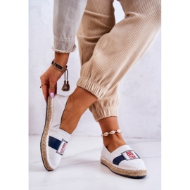 Espadrillas Slip-On da donna Big Star JJ274964 Bianche e Blu Navy bianca 2